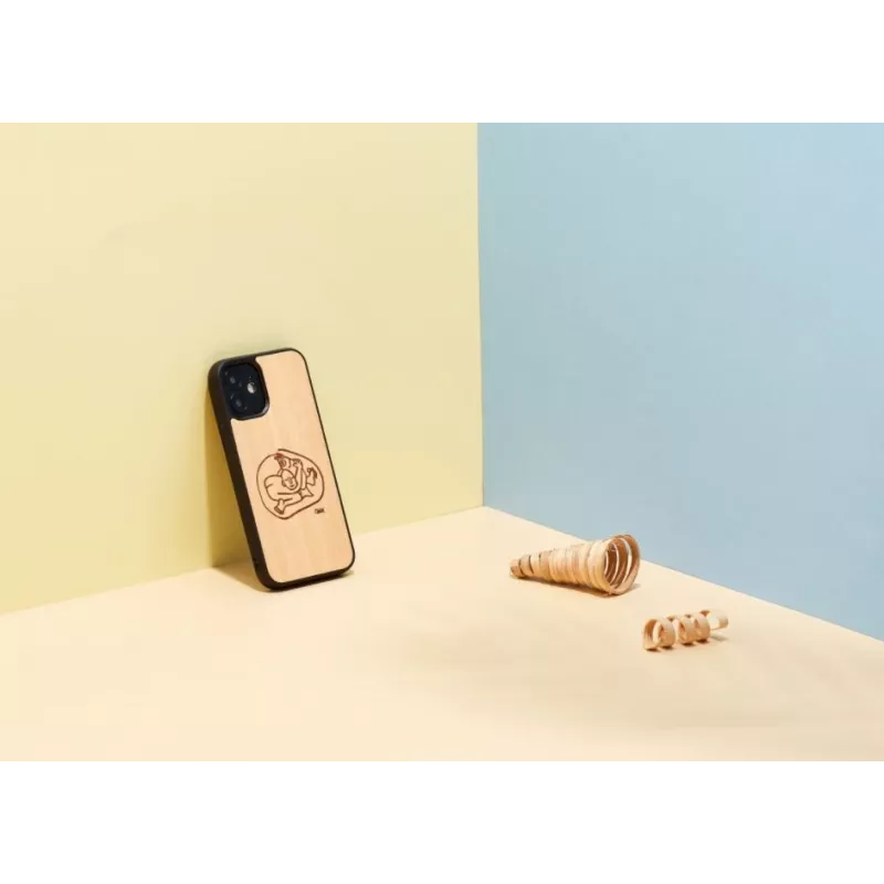 Capa protetora Man and Wood para iPhone 12 mini — design de peixe para crianças