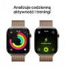 Apple Watch GPS + Cellular 46 mm caixa de titânio dourado bracelete Milanesa dourada S/M