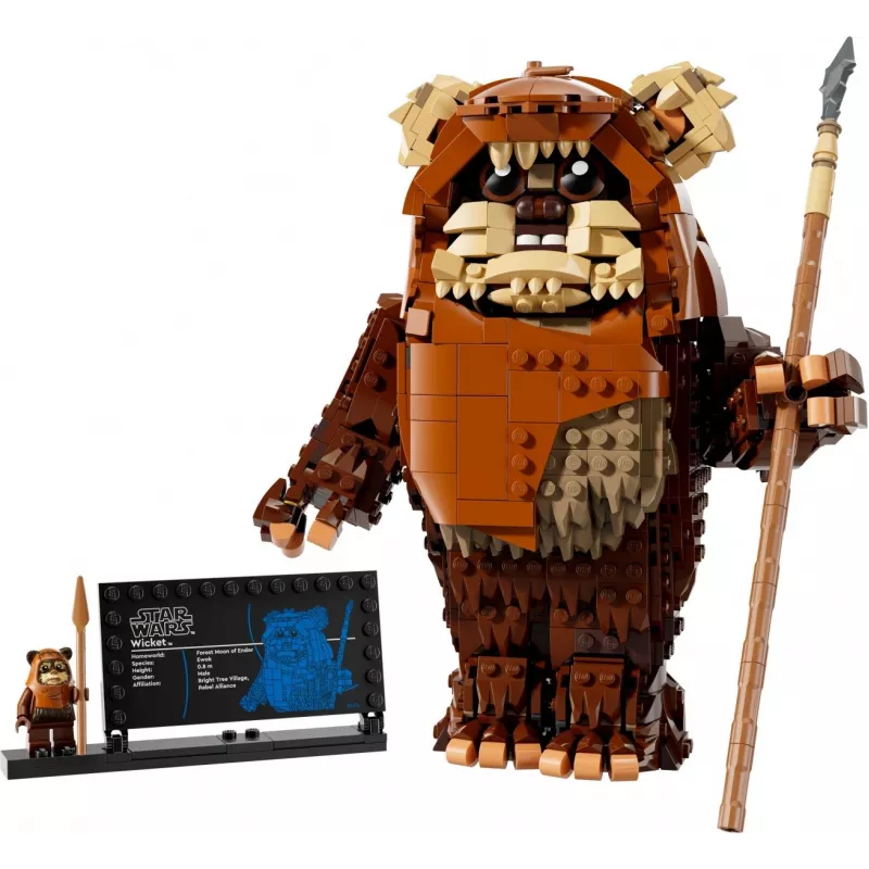 LEGO Star Wars Construct Wicket the Ewok 75430 conjunto de construção — 1010 peças, modelo de 230 mm, idade 12+