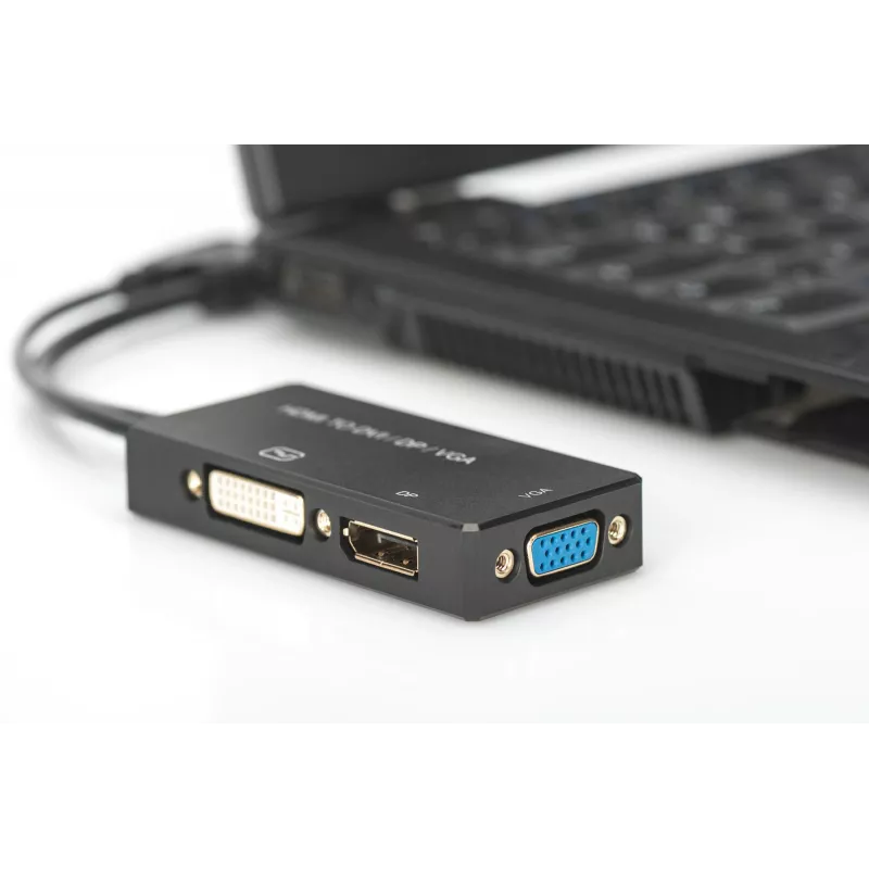 Adaptador HDMI 3 em 1 Digitus AK-330403-002-S
