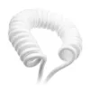 Cabo espiral USB Ducky White Edition DACOC2-WHT1, removível, design espiral branco