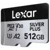 Memória flash Lexar 512 GB UHS-I microSDXC SILVER PLUS