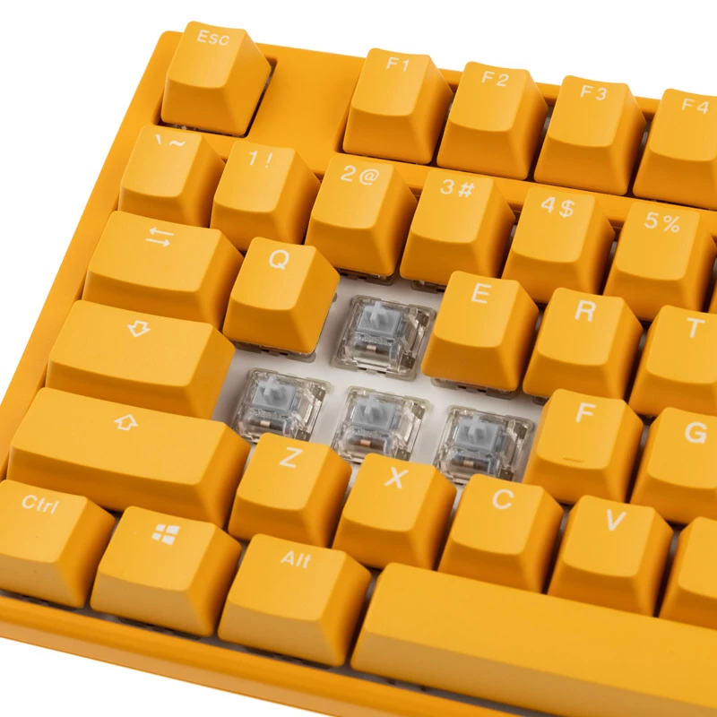 Teclado Gaming Ducky One 3 TKL USB QWERTY Inglês Amarelo