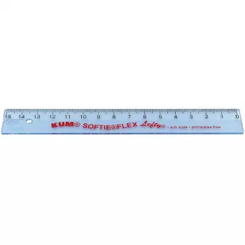 Régua WEDO 15 cm para canhotos KUM Lefty L1 Softie Flex (521753)