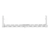 Organizador de cabos Maclean sob a secretária, carga máx. 5 kg, máx. 728 mm, branco, MC-103 W