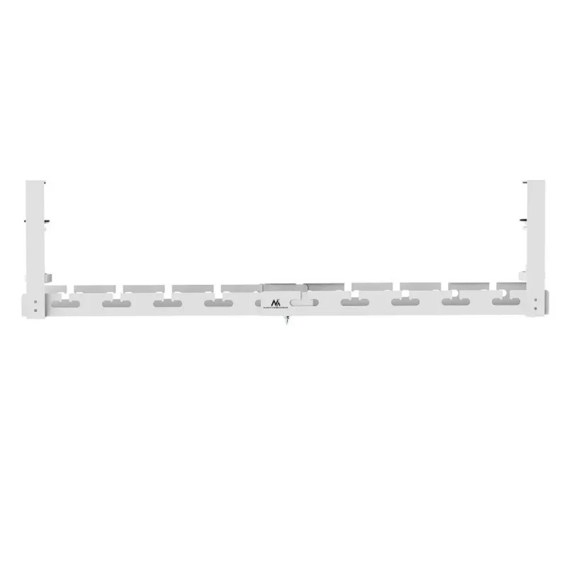 Organizador de cabos Maclean sob a secretária, carga máx. 5 kg, máx. 728 mm, branco, MC-103 W