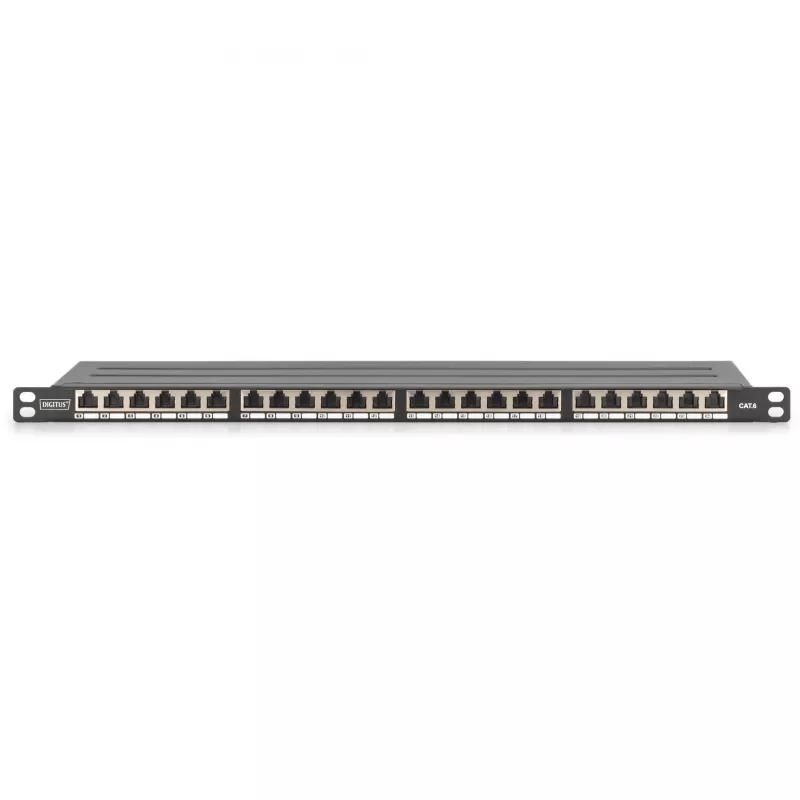 Patch Panel Digitus CAT 6 Class E High Density blindado preto