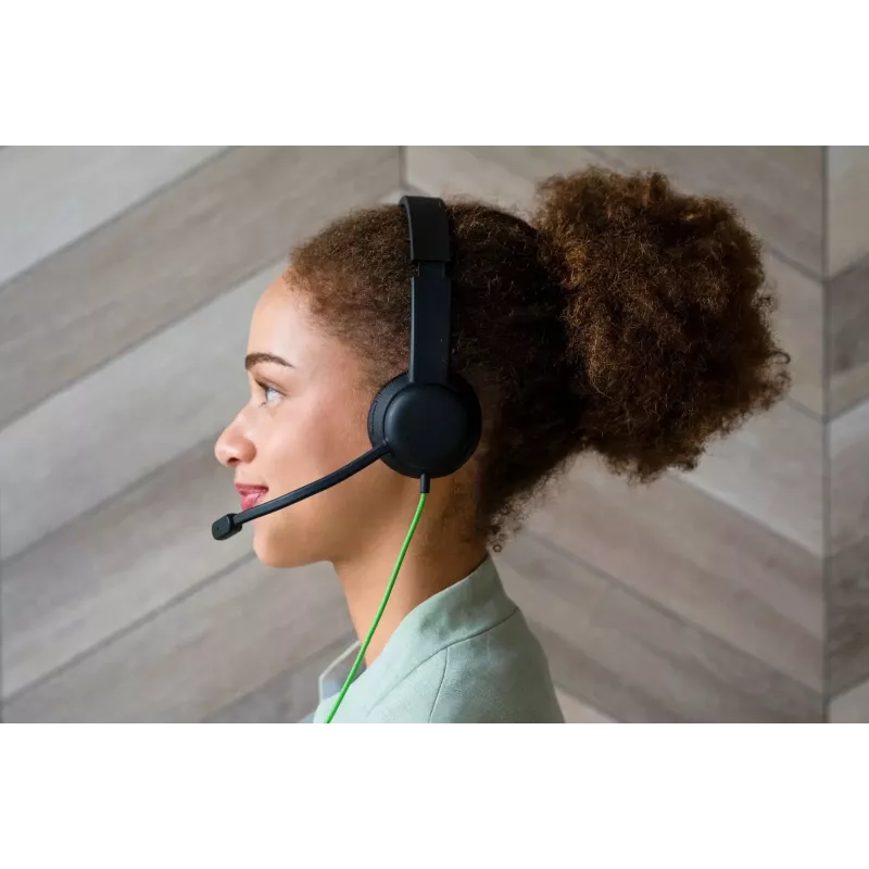 Headset de conferência com fios Acer GP.HDS11.01N — supra-aural, cabo de 2 m, 20–20000 Hz, 160 g, preto