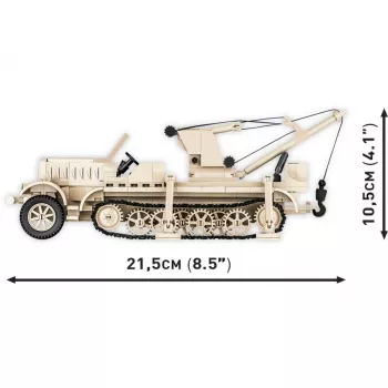 Blocos de construção Cobi Sd.Kfz. 9/1 Famo — modelo da Segunda Guerra Mundial, 498 peças, multicolor