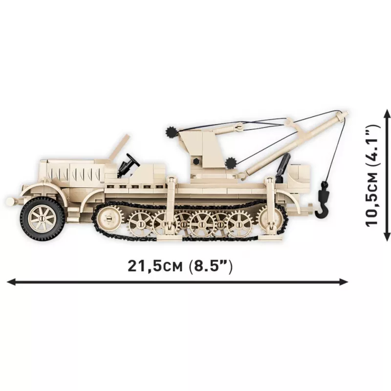 Blocos de construção Cobi Sd.Kfz. 9/1 Famo — modelo da Segunda Guerra Mundial, 498 peças, multicolor