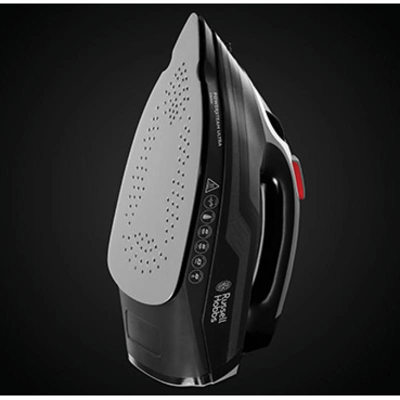 Ferro de engomar Russell Hobbs 20630-56 a seco e a vapor base cerâmica 3100 W preto, cinzento
