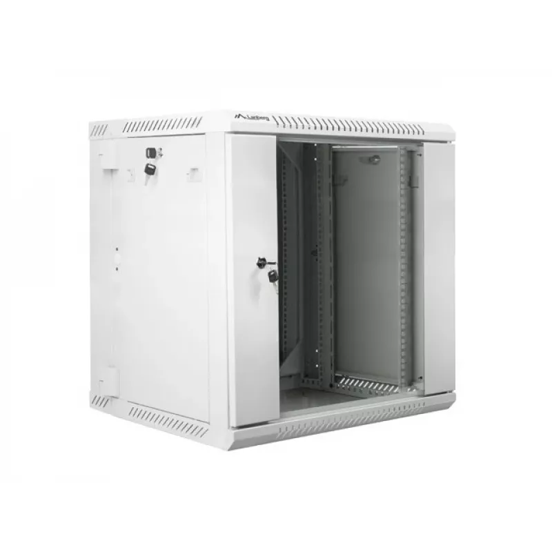ARMÁRIO RACK DE PAREDE EM DUAS PARTES 19 polegadas 12U 600X600 CINZENTO LANBERG (EMBALAGEM PLANA)