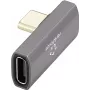Adaptador USB4 USB-C Renkforce [1x ficha – 1x conector fêmea] RF-3778672 8K UHD 90° (RF-3778672)