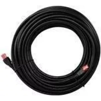 Wentronic goobay - Cabo de rede - RJ-45 (M) para RJ-45 (M) - 50,0 m - UTP - CAT 6 - Blindado, para exterior, fiável - preto (55437)