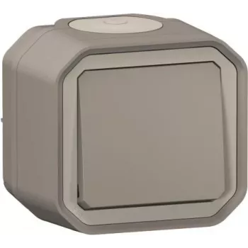 Legrand 069716L Plexo New FRAP interruptor de cruzamento 10 AX terminal de parafuso IK 07 cinzento