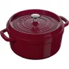 Cocotte redonda de ferro fundido Staub La Cocotte 3,85 L, bordéus
