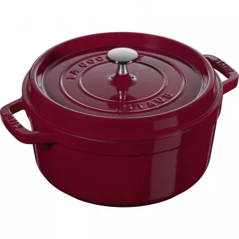 Cocotte redonda de ferro fundido Staub La Cocotte 3,85 L, bordéus