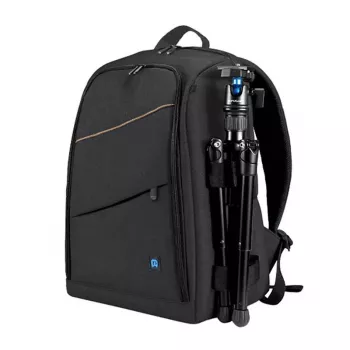 Mochila Puluz PU5011B impermeável preta — bolsa para câmara/acessórios, mochila de proteção compacta