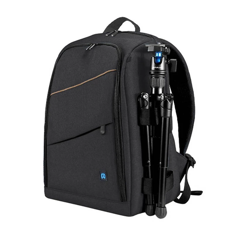 Mochila Puluz PU5011B impermeável preta — bolsa para câmara/acessórios, mochila de proteção compacta