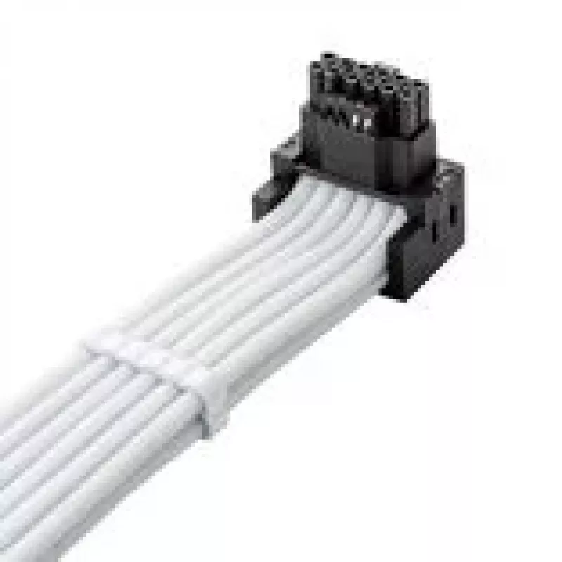 Cabo de ligação CableMod C-Series Pro variante A 90° 16-pin para 4×8-pin PCIe, branco