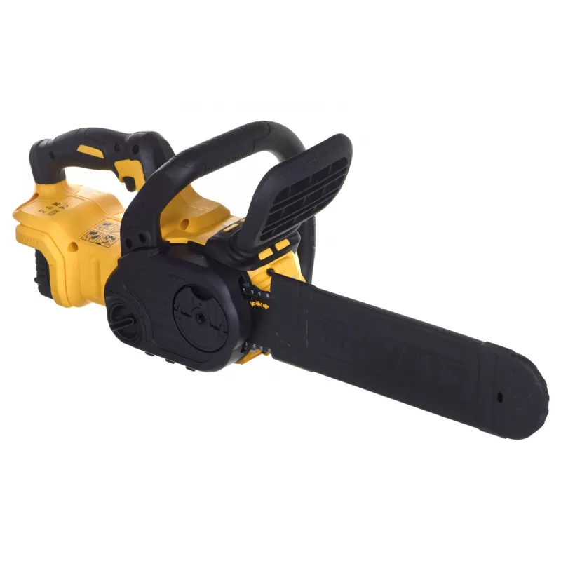 Motosserra DeWalt DCM565P1 — sem fios, lâmina 30 cm, bateria 5 Ah, depósito de óleo 0,12 L