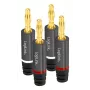 Conjunto de fichas banana LogiLink, 4 peças (2 pares) para diâmetro de cabo até 4 mm², design com parafuso - 1 unid. (CA1212)