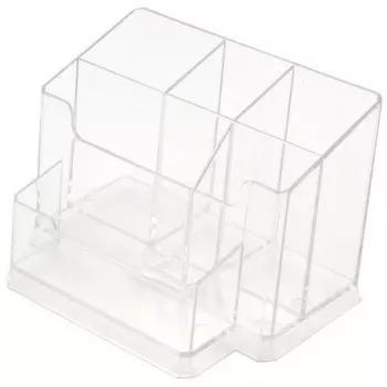 Estojo Forpus, transparente, vazio, compartimento 6 1005-016
