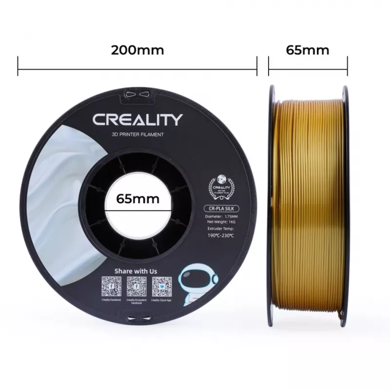 Material de impressão 3D Creality 3D 3301120001 dourado 1 kg 1,75 mm