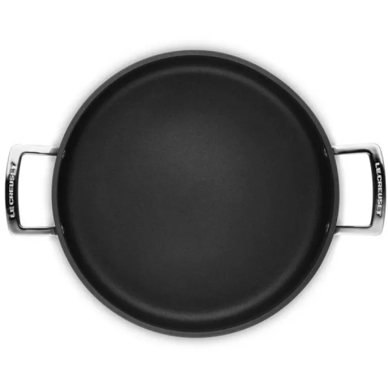 Sauté antiaderente reforçada Le Creuset com tampa de vidro 28 cm