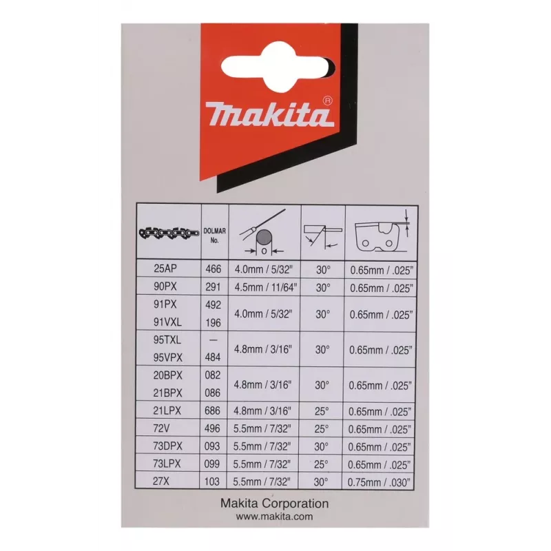 Makita 191H12-3 Acessório para motosserra elétrica 1 unid.
