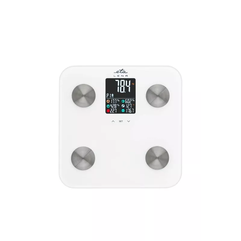 Balança de pessoa ETA | ETA378190000 Lena | capacidade máxima 180 kg | precisão 100 g | medição do índice de massa corporal (IMC) | branco