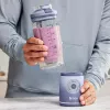 Blender portátil Ninja BC251EULD — recipiente de 0,57 L, bateria 11,1 V, lâminas de aço inoxidável, lavanda/transparente