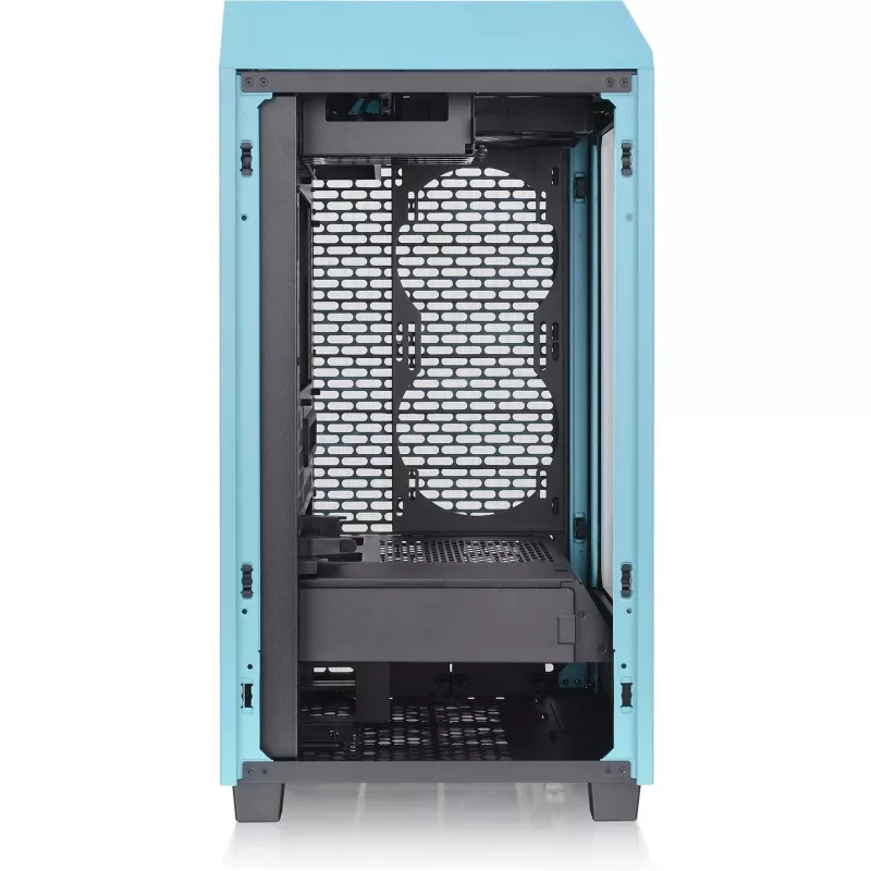 Thermaltake The Tower 200 turquesa vidro temperado