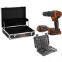 Berbequim Black & Decker BDCHD18B2FC-QW 18V iões de lítio 2 baterias