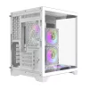 Caixa de computador Darflash FT350 + 5 ventoinhas aRGB (branco)