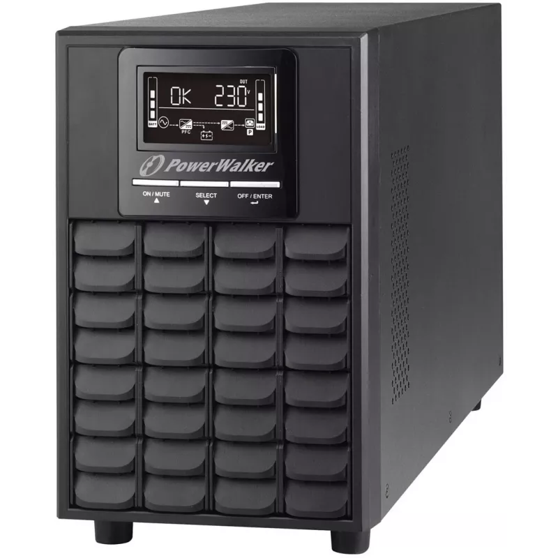 Fonte de alimentação ininterrupta (UPS) PowerWalker VFI 1000 CG PF1 dupla conversão (online) 1 kVA 1000 W 4 saídas AC