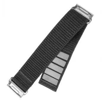 Pulseira desportiva de nylon FIXED QuickFit 22 mm para Garmin, cinzento-escuro, pulso 160–210 mm