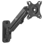 Maclean MC-458 suporte de parede para monitor, mola a gás, altura ajustável, 17-27 polegadas, até 7 kg, VESA 75x75/100x100, preto