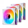 Ventoinha para caixa Jonsbo ZK-120W 3in1 A-RGB branco — 120 mm, iluminação A-RGB