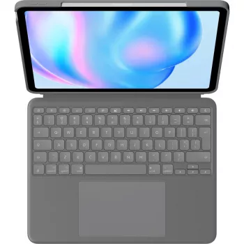 Logitech Combo Touch QWERTY US International Smart Connector cinzento