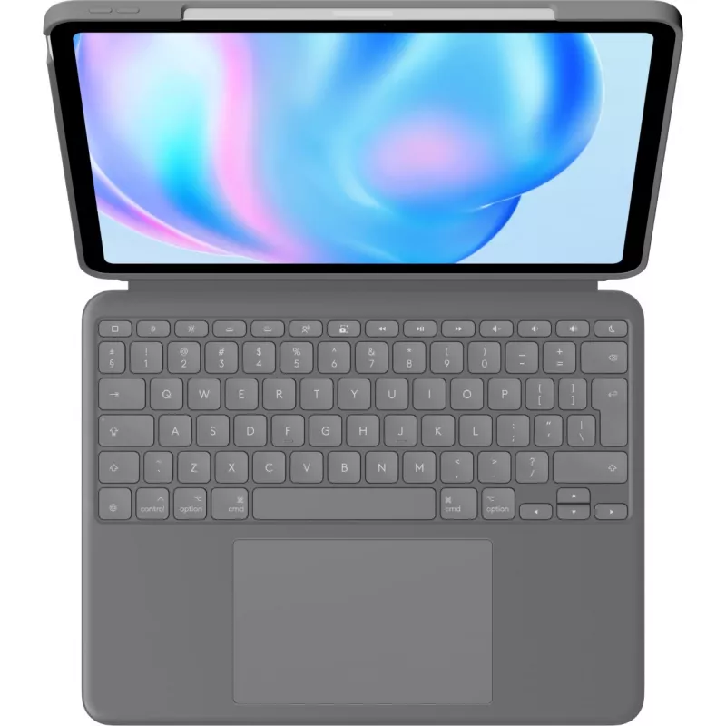 Logitech Combo Touch QWERTY US International Smart Connector cinzento