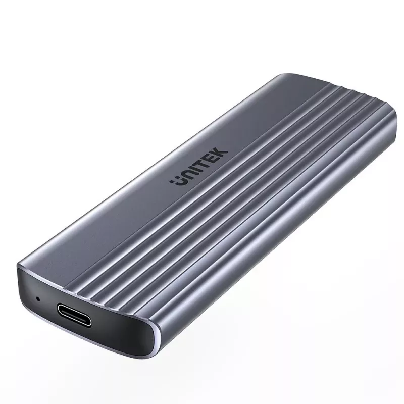 Caixa para unidade M.2 - Unitek S1241B01 1x M.2 NVMe USB-C 10Gbps