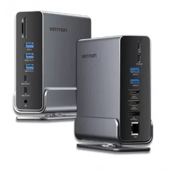 Acessório para portátil docking station 15IN1/USB-C Mst TPUH0 Vention