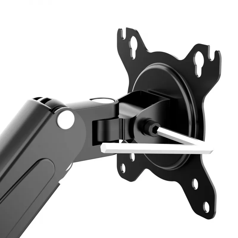 Suporte para monitor Maclean MC-860N, com mola a gás, 13-27, 8 kg, Preto