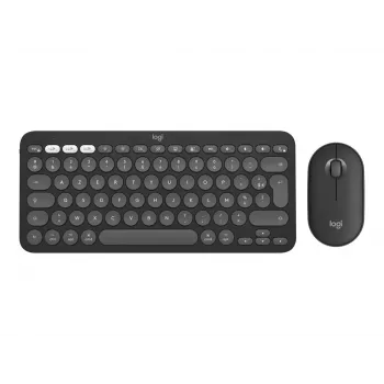 Logitech Pebble 2 Combo for Mac Teclado e rato sem fios QWERTZ alemão grafite