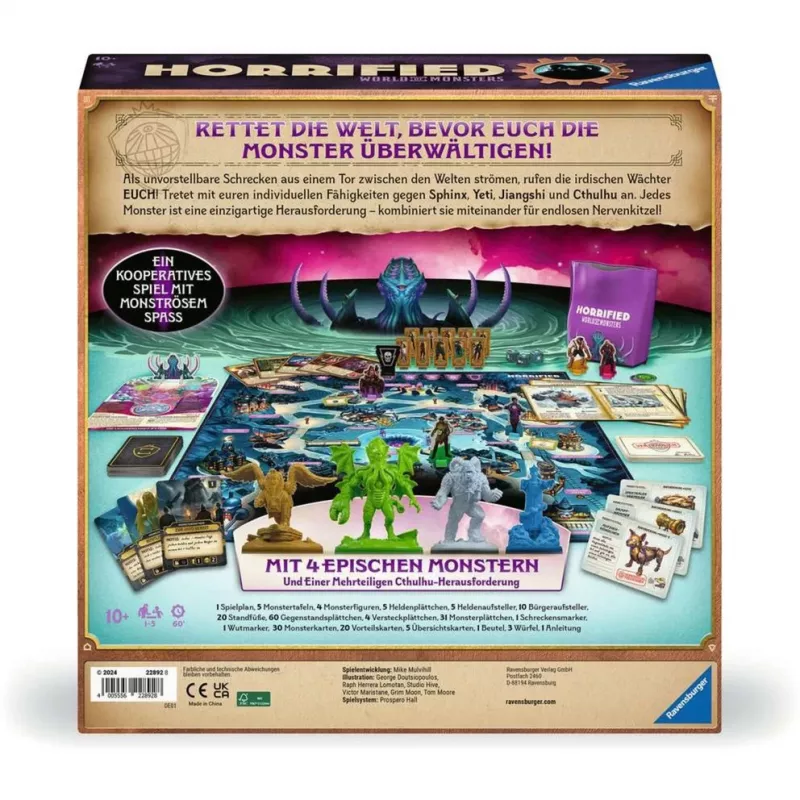 Horrified World of Monsters, jogo de sociedade
