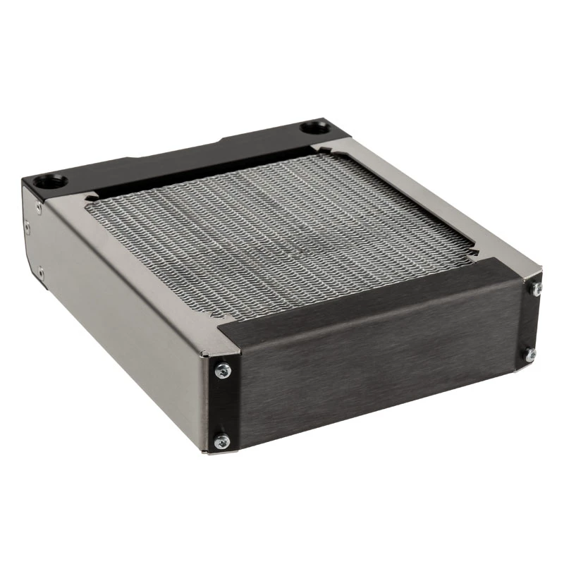 Bloco de radiador Aqua-Computer 33701 — Alumínio/Cobre/Aço inoxidável, 160×140×40 mm, Prateado
