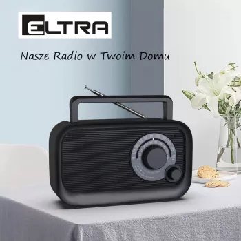 Rádio portátil Eltra HANIA preto (modelo )