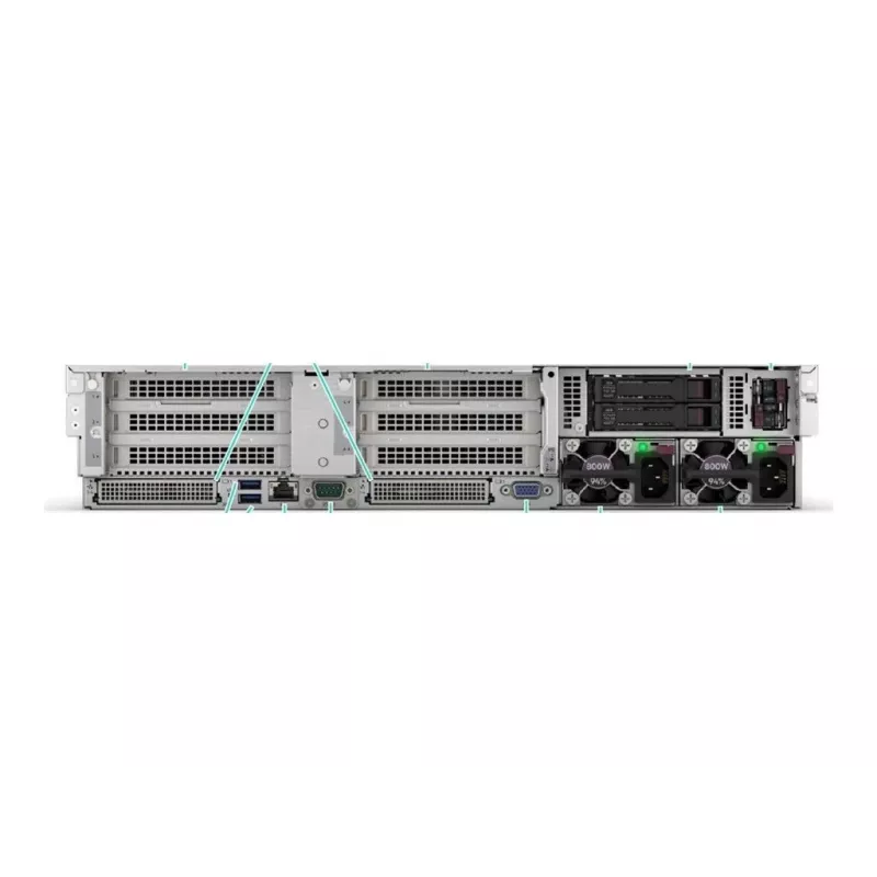 Servidor HPE ProLiant DL385 Gen11 2HE EPYC 9115 16-Core 3.2GHz 2x32GB-R 8xSFF Hot Plug 2x480GB SSD MR408i-o 2x1000W (P81843-425)