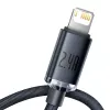 Cabo Baseus Crystal Shine USB para Lightning, 2,4 A, 1,2 m (preto)